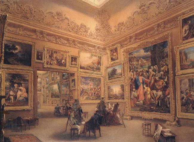 Frederick Mackenzie The National Gallery when at Mr J.J Angerstein's House,Pall Mall Sweden oil painting art